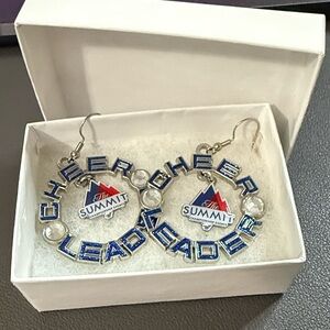VARSITY ALL STAR CHEER SUMMIT CHEERLEADER OR CHEER MOM EARRINGS